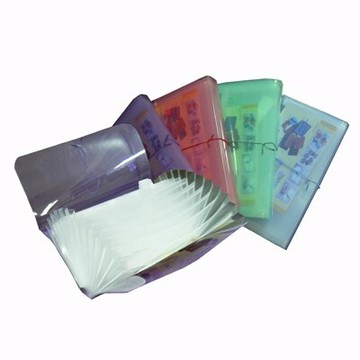 【文具通】CK PP風琴夾小果凍紅 L1180081