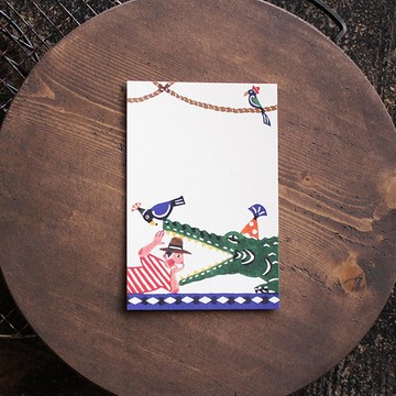 Katakata｜明信片 鱷魚的好朋友