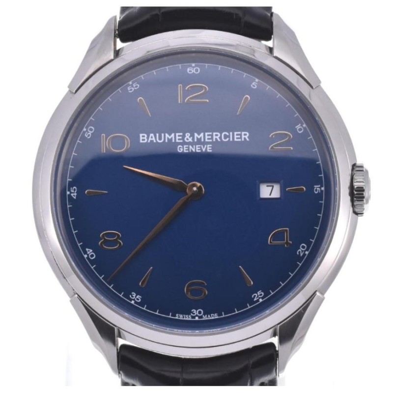 ☆美品☆保証書付 【Baume & Mercier】ボーム＆メルシェ クリフトン MOA10420 クォーツ メンズ K#120187 |  LINEショッピング