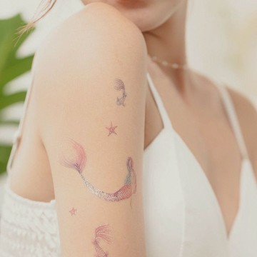 英國PAPERSELF 美人魚2 Mermaid 2 紋身貼紙