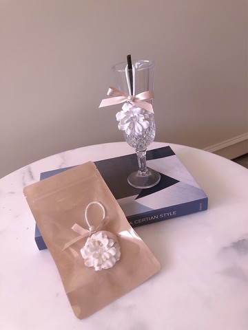 逗留 - 婚禮小物 手工訂製山茶花金箔擴香石