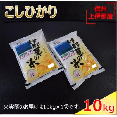 ふるさと納税 伊那市 コシヒカリ「伊那華の米」10kg　1袋