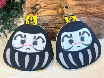 達摩平安符袋 不倒翁平安符袋 - 霸氣黑
