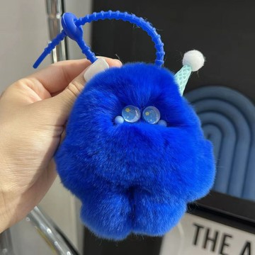 ⚡️好物優選⚡️仿獺兔毛可愛【冰淇淋笨笨】毛絨掛件汽車鑰匙扣包包掛件生日禮物