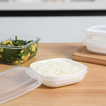 荷生活日式白飯分裝盒 定量冷凍便當減肥餐可微波飯盒