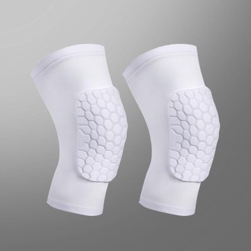 舞蹈護膝 籃球蜂窩防撞護膝半月板長護腿褲襪運動男女兒童護臂膝蓋護具裝備 摩可美家