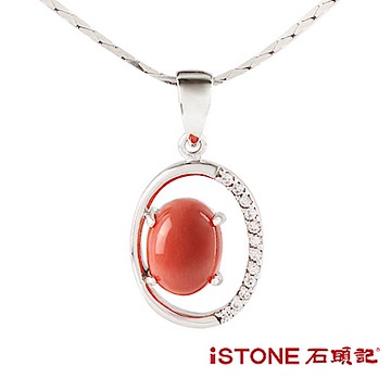 石頭記 紅珊瑚項鍊-瑚光珊色-偏心