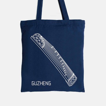 WD 樂器風格手提袋-古箏 經典/夜光