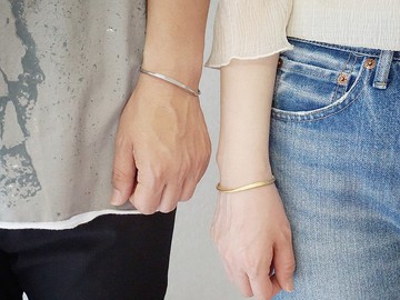 手鐲膨脹和 q.swell 協調設置黃銅手鐲 SUS 手鐲男女皆宜