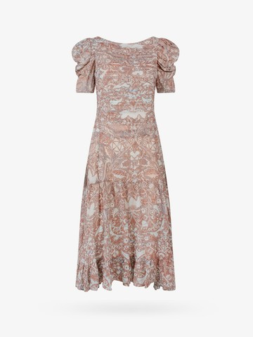 Chiffon dress with multicolor print - ULLA JOHNSON - gender_Woman