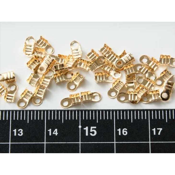 エンドパーツ デザインカシメ(約3mm)約50個 KC金 カツラ ヒモ留め金具 エンド金具 副資材 手芸材料 手作り雑貨 素材 部品 手芸小物