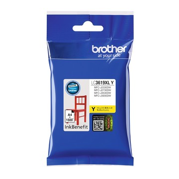 Brother LC3619XL-Y 原廠超高容量黃色墨水匣