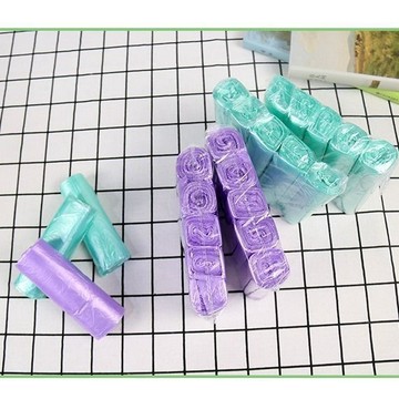 家用彩色垃圾袋衛生間點斷式DIY辦公室5卷100只更便宜一次性薄款