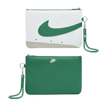 nike icon blazer 手腕包-大-手拿包 零錢包 可卸式手腕帶 白綠