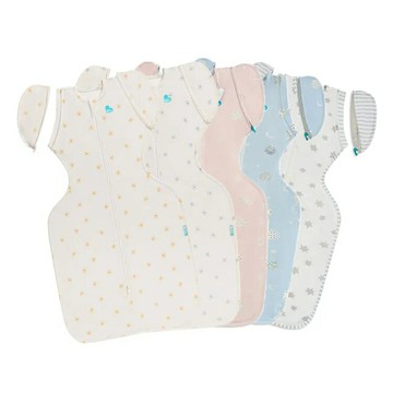 【Love To Dream】Stage2竹纖維輕薄款-可拆袖蝶型包巾3個月~9個月(M/L) 曙光白/暮光白★衛立兒生活館★