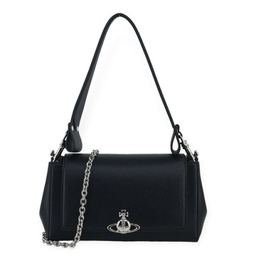 Vivienne Westwood Hazel皮革肩背斜背兩用包-中/黑