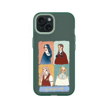 iPhone 15 Clear 憂墨綠 - 甜蜜生活 - 優雅女子