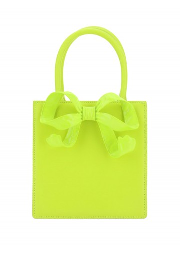 Self Portrait - Tote Bow Mini Bag - Womens - Yellow
