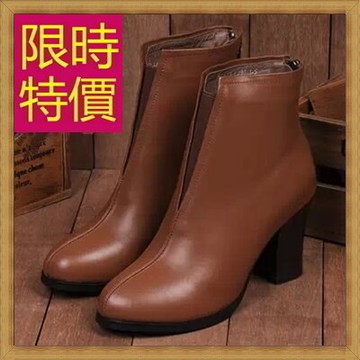 現貨+預購 高跟短靴 女靴子-時尚百搭帥氣真皮女馬丁靴4色62d42【獨家進口】【米蘭精品】