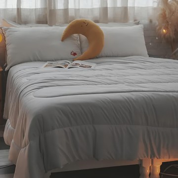 棉床本舖 石墨烯水洗呼吸被  雙人(210 x 180cm)  灰色