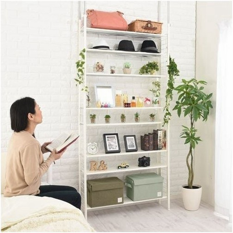 本棚 突っ張り ラック 棚 スチールラック 奥行25 転倒防止 オープンラック スリム 収納 壁面 収納棚 子供 おしゃれ 通販 Lineポイント最大get Lineショッピング