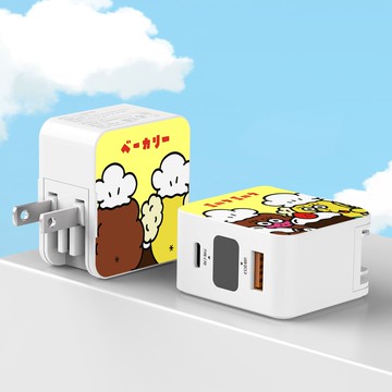 【乳乳桑 x Unicorn聯名限量】30W雙孔急速充電頭 豆腐頭 充電插頭 快充頭 充電器