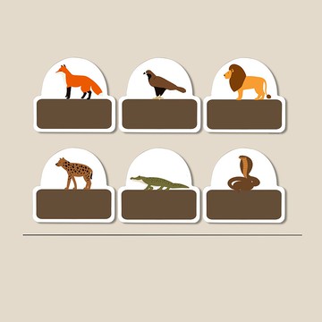 姓名貼紙 耐高溫 防水姓名貼 叢林動物系