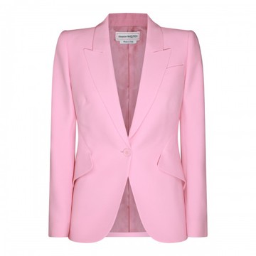Alexander Mcqueen - Pink Viscose Blazer 46
