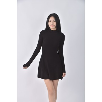 (S) nev a hu質感坑紋黑色洋裝二手衣