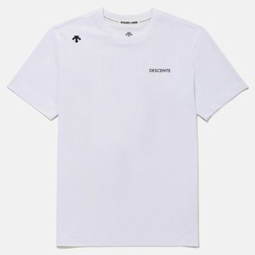 DESCENTE 迪桑特 短袖上衣 男 KIMJUNGYOUN BACK GRAPHIC TRICOT SS 白 SQ223ETS62-WHT0