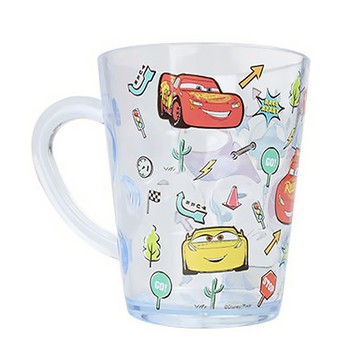Disney 迪士尼 水晶杯 8 x 5.7 x 9cm  汽車總動員 閃電麥坤 透明色  260ml  1個