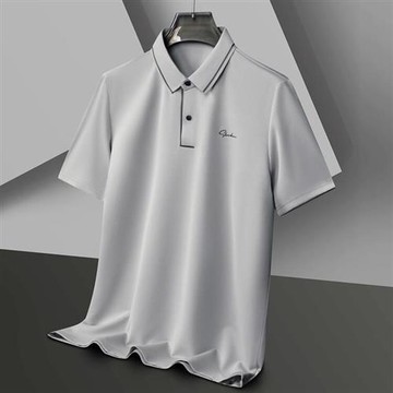 【巴黎精品】POLO衫短袖上衣-休閒冰絲無痕修身男裝6色a1ff31