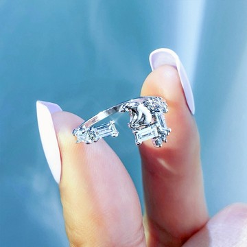 韓國飾品官方直營【WING BLING】冰河的眼淚 戒指(閨蜜禮物| 情人送禮 | 摩羯座生日禮物🎁)