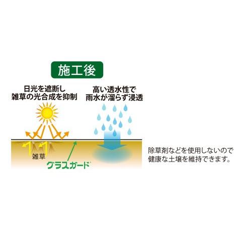 防草シート グラスガード  幅1ｍ×長さ50ｍ   KWS-100  雑草 芝生 DIY 草 庭 雑草シート セーレン