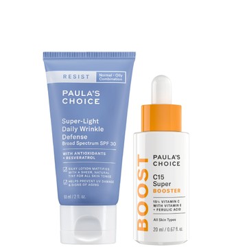 【淨白防曬組】抗老化清新潤色防曬乳SPF30 +C15縮時亮白抗氧精萃