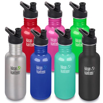 【美國Klean Kanteen】窄口經典不鏽鋼冷水瓶532ml(運動蓋)