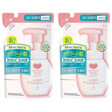 COW STYLE 牛乳石鹼 無添加洗顏泡沫慕斯補充包  140ml  2包