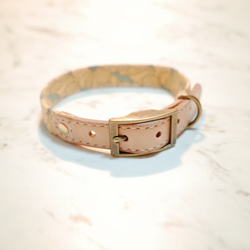 狗 項圈 M號 那一片 雛菊花海 附鈴鐺 可加購吊牌