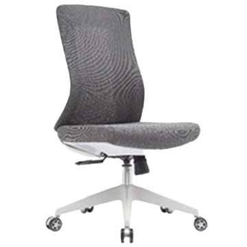 E-home Vortex 1.0 旋流白框中背半網人體工學電腦椅 LX605A-gry  65 x 60 x 97~107cm  灰色