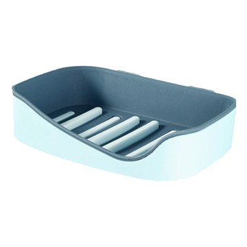 壁掛式斜開口 雙層設計  藍色  2個