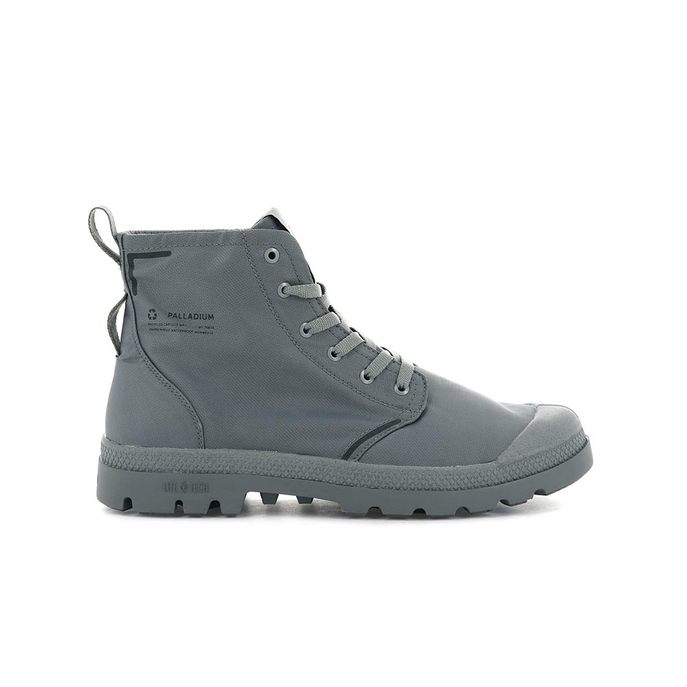 Palladium PAMPA LITE+ RCYCLWP+ 男女 環保輕量防水軍靴 灰色