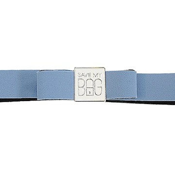 SAVE MY BAG 義大利品牌 MISS系列 灰藍蝴蝶結裝飾帶