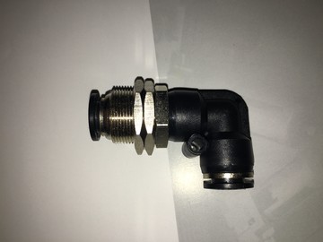 現貨供應高品質彎頭穿板快插接頭，APLM10