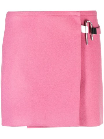 Givenchy - U-lock high-waist skirt - women - Acetate/Silk/Wool - 36 - Pink