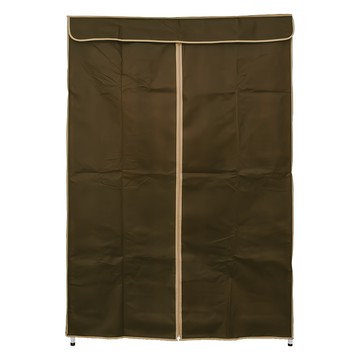 dayneeds 日需百備 輕型 電鍍插管四層大衣櫥 附布套 120 x 45 x 180cm  120cm  咖啡色