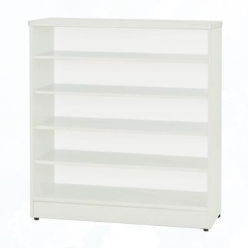 文創集-南亞塑鋼     莫卡 南亞塑鋼2.8尺開放五層中高鞋櫃/收納櫃-84x34.3x90cm免組