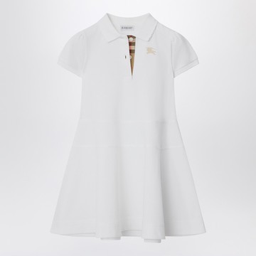 White cotton polo-style dress