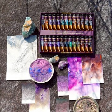 就要陪你藝輩子【時代中西畫材】水彩星空24色套組 - 24色 摩羯座生日好禮 雙色變化 創作靈感 藝術創作 水彩畫 獨一無二 好友 情侶 專屬禮 生日禮物 送禮推薦