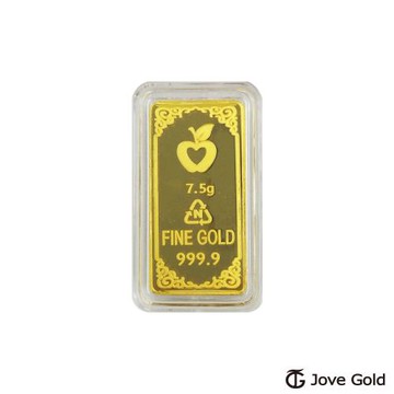 JoveGold 漾金飾 貓貓招財黃金條塊 - 貳台錢
