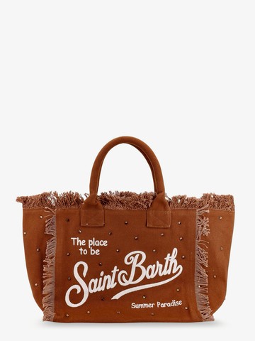 Vanity cotton handbag with rhinestones - MC2 SAINT BARTH - gender_Woman
